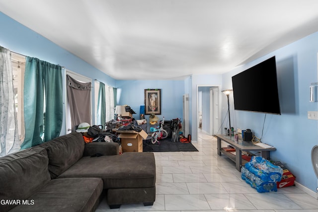 1411 W Ivesbrook St, Lancaster, CA 93534 - living area with light marble finish floors