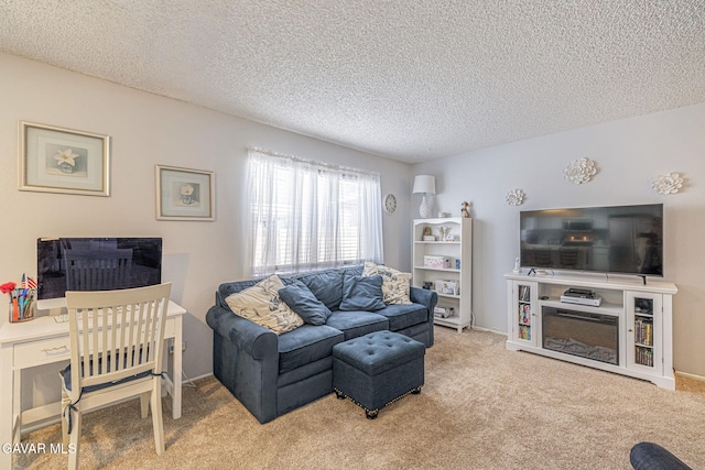 43840 Bobby Jones Dr Apt 22, Lancaster, CA 93536 - living room with carpet flooring and a textured ceiling