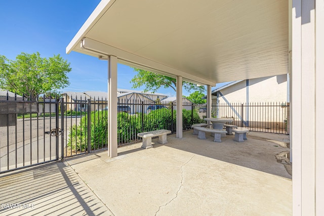 43840 Bobby Jones Dr Apt 22, Lancaster, CA 93536 - view of patio featuring a gate