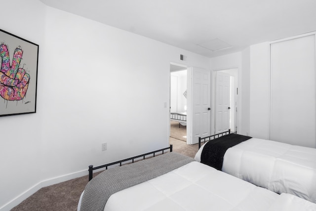 2012 Comstock Ct, Palmdale, CA 93551 - carpeted bedroom featuring attic access and baseboards