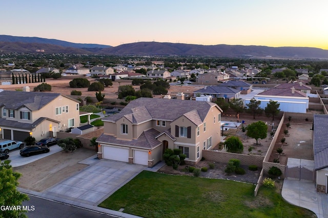 41507 Alexo Dr, Lancaster, CA 93536 - aerial perspective of suburban area featuring a mountain backdrop