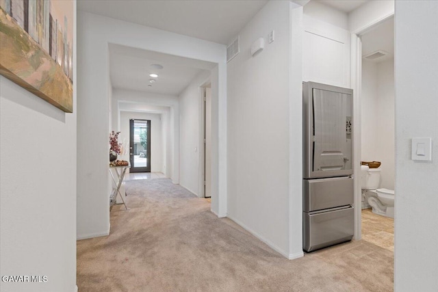 39057 Mondell Pine Ave, Palmdale, CA 93551 - hall with light colored carpet and baseboards