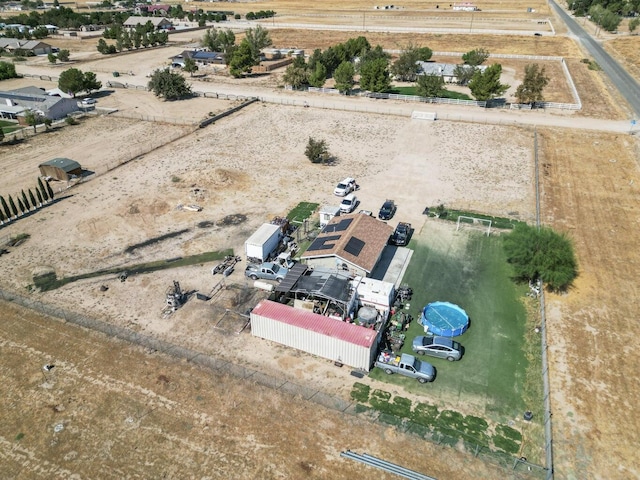 bird's eye view with a rural view