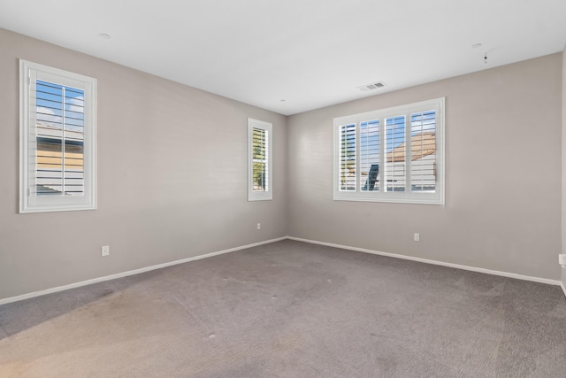 view of carpeted empty room