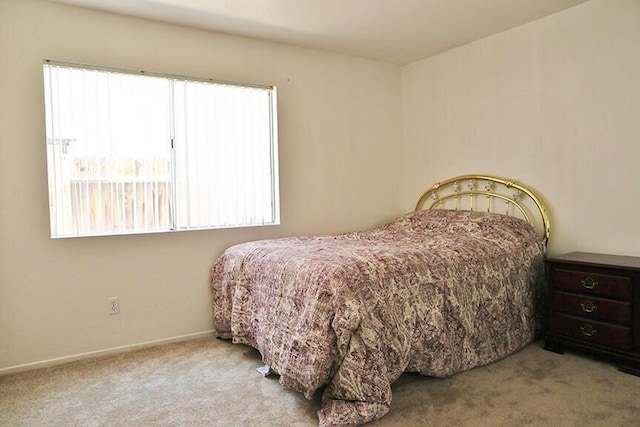 carpeted bedroom with multiple windows