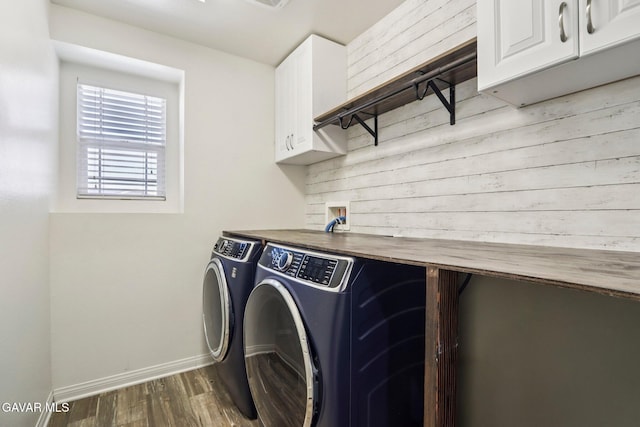 37522 Citron Pl, Palmdale, CA 93551 - washroom with cabinet space, washer and clothes dryer, and wood finished floors