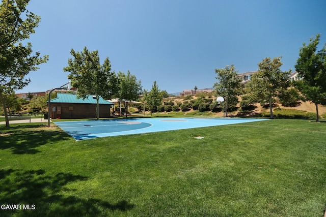 37522 Citron Pl, Palmdale, CA 93551 - view of sport court featuring community basketball court and a lawn