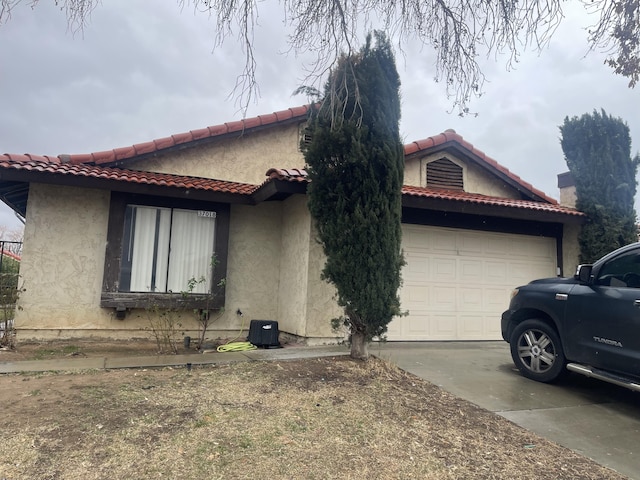 view of home's exterior featuring a garage