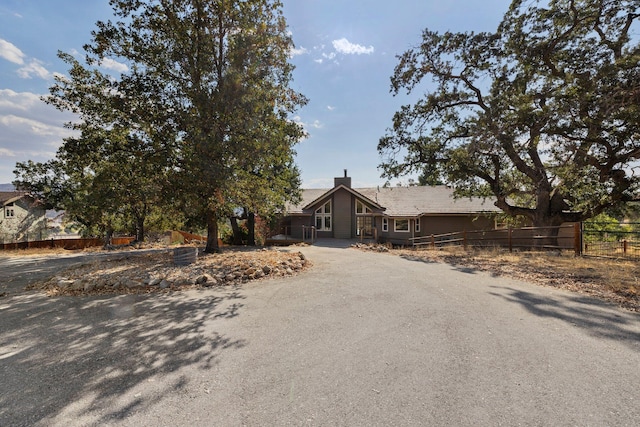 view of front of home