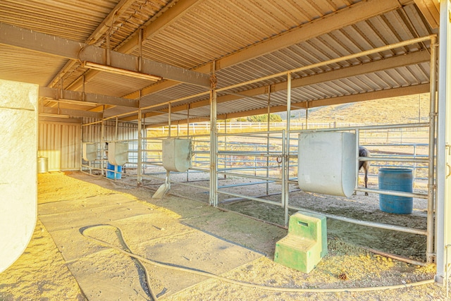 view of horse barn