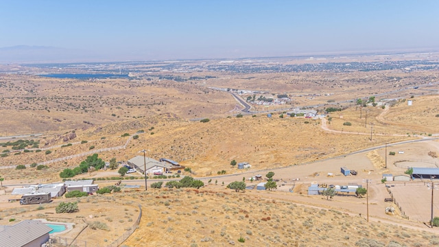 bird's eye view with a rural view