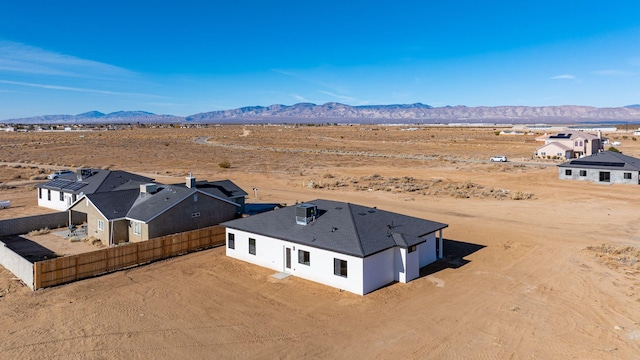 aerial view featuring a mountain view