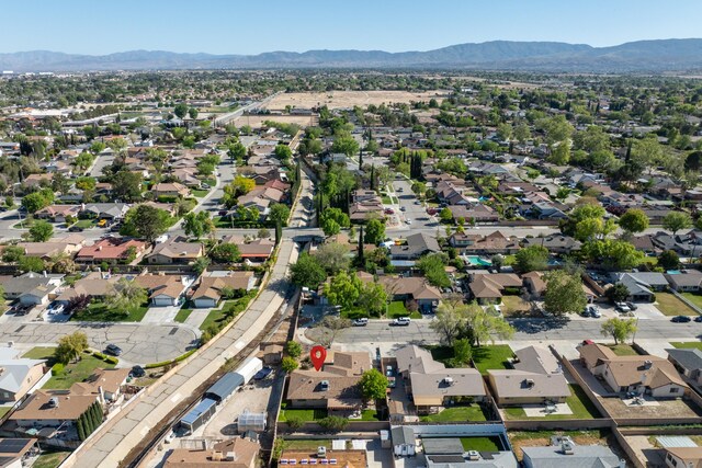 2303 Dallin St, Lancaster, CA 93536 - aerial view featuring a residential view and a mountain view
