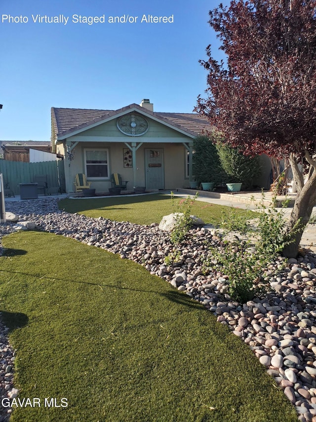 3657 Imperial Ave, Rosamond, CA 93560 - rear view of house with stucco siding