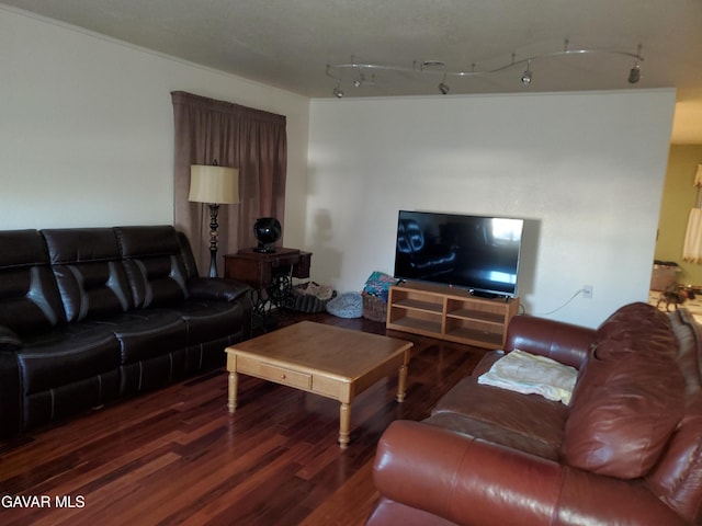 3657 Imperial Ave, Rosamond, CA 93560 - living area featuring wood finished floors and rail lighting