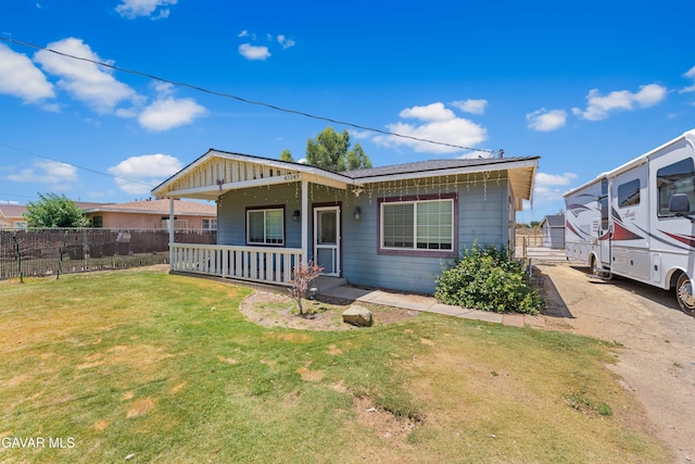 43249 W 42nd St, Lancaster, CA 93536 - view of front facade featuring covered porch