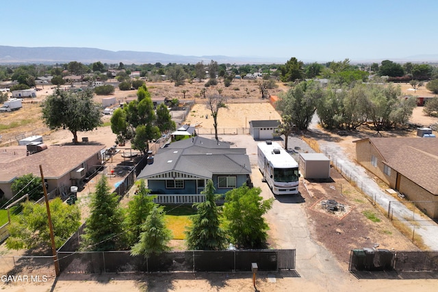 43249 W 42nd St, Lancaster, CA 93536 - aerial view of property and surrounding area with a mountainous background