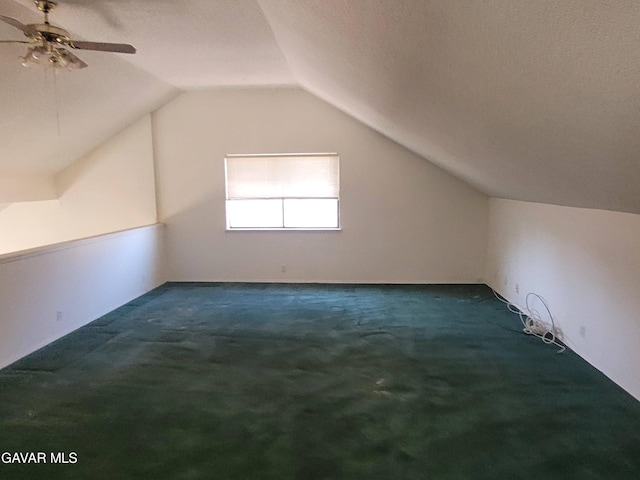 964 Roosevelt St, Ridgecrest, CA 93555 - bonus room with dark carpet, lofted ceiling, and ceiling fan