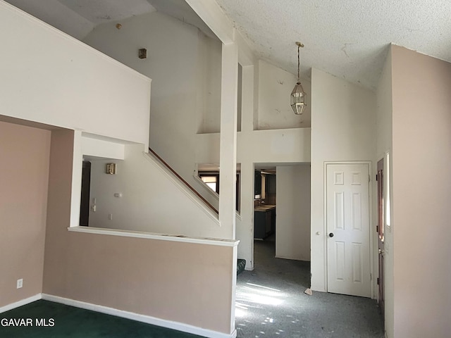 964 Roosevelt St, Ridgecrest, CA 93555 - stairs featuring high vaulted ceiling