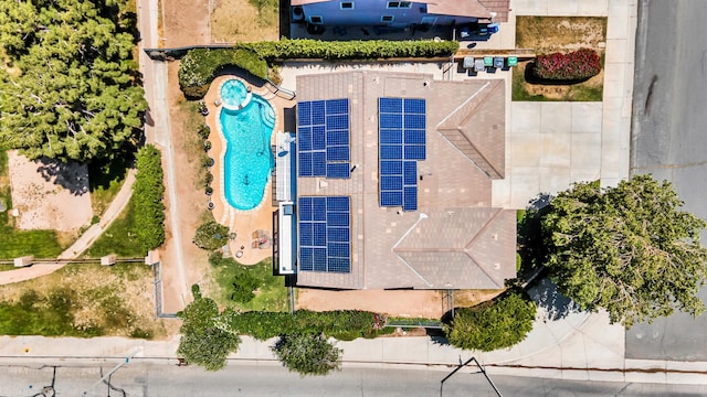 38360 Wakefield Pl, Palmdale, CA 93551 - view from above of property with a pool area