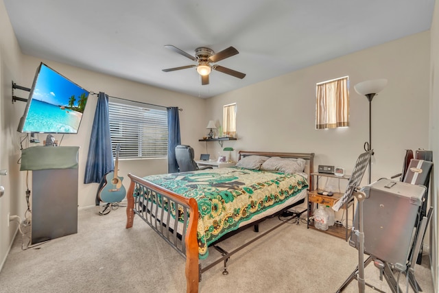38360 Wakefield Pl, Palmdale, CA 93551 - carpeted bedroom with ceiling fan and baseboards