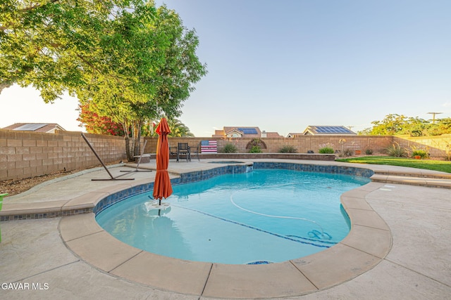 6015 Country Ln, Quartz Hill, CA 93536 - view of pool featuring a patio area and a fenced backyard