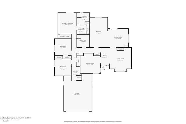 6015 Country Ln, Quartz Hill, CA 93536 - view of property floor plan