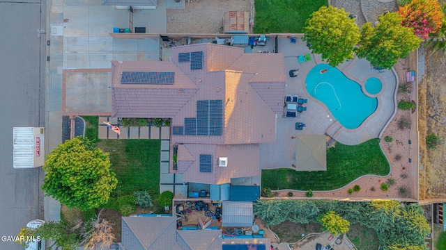 6015 Country Ln, Quartz Hill, CA 93536 - bird's eye view of a pool area