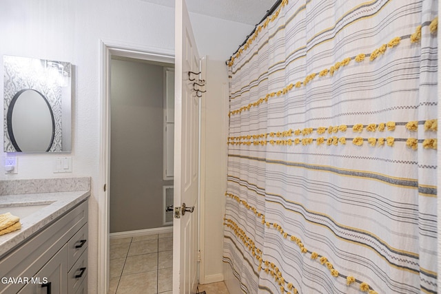 6015 Country Ln, Quartz Hill, CA 93536 - bathroom with vanity and tile patterned flooring
