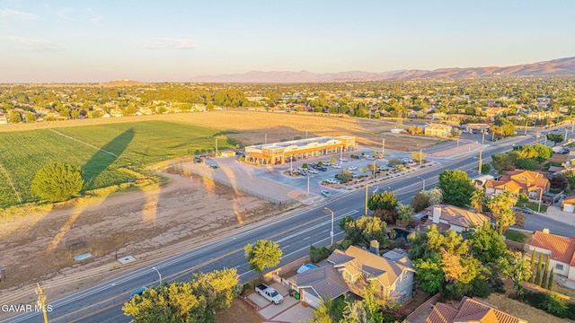 6015 Country Ln, Quartz Hill, CA 93536 - aerial view at dusk of a mountain view