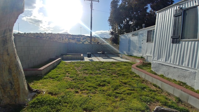 view of yard featuring a patio