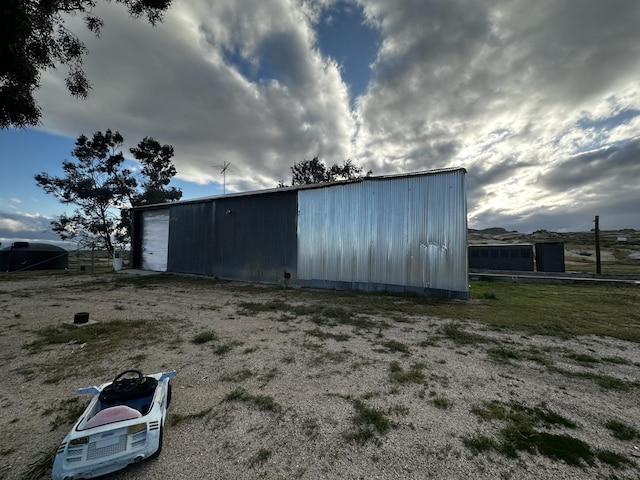 view of outdoor structure