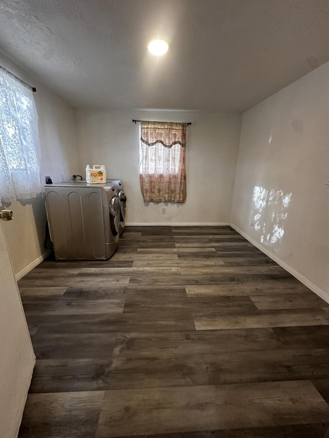 washroom featuring dark wood-type flooring