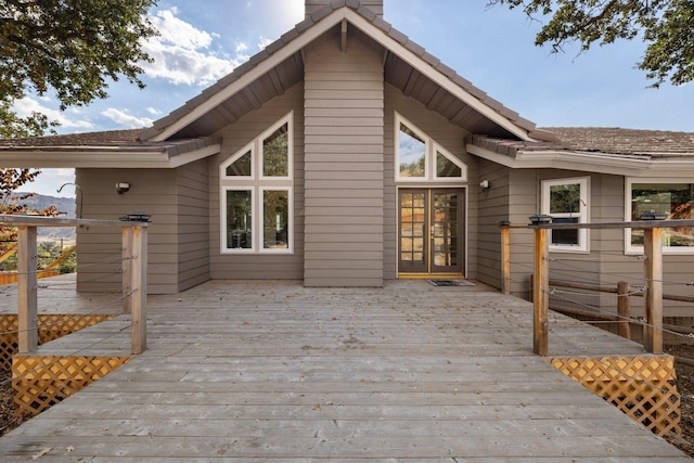 24500 Deertrail Dr, Tehachapi, CA 93561 - view of wooden terrace