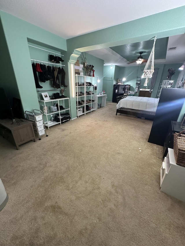 bedroom featuring carpet flooring