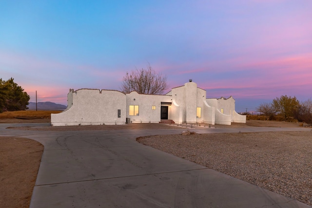 view of pueblo-style home