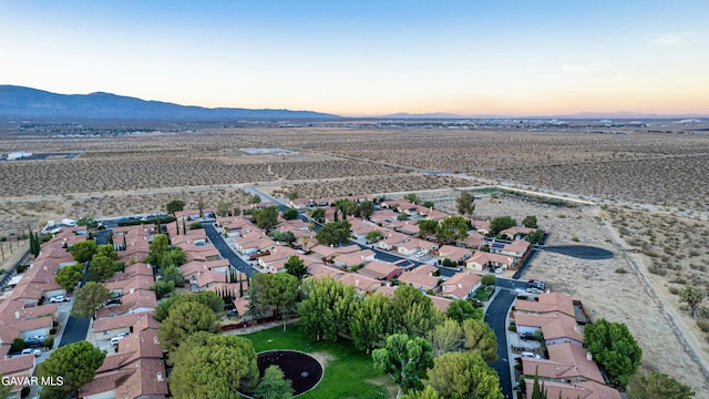 14332 Lear St, Mojave, CA 93501 - aerial view at dusk of a mountain view, a residential view, and a desert view