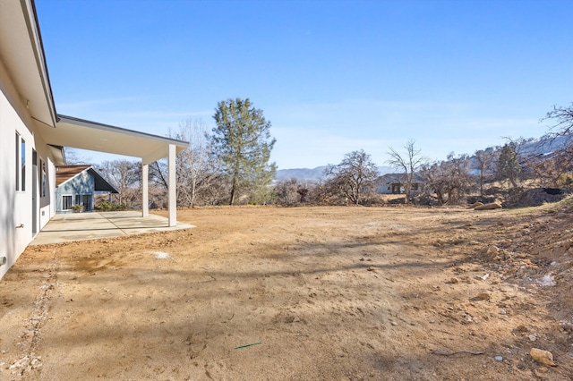 view of yard with a patio