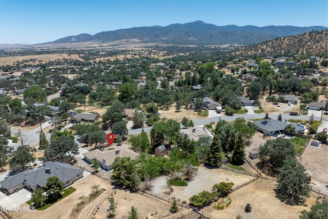 22401 Citation St, Tehachapi, CA 93561 - aerial view of property's location featuring mountains and nearby suburban area