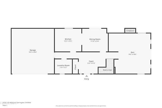 42725 Deer Walk Rd, Lake Hughes, CA 93532 - view of floor plan / room layout