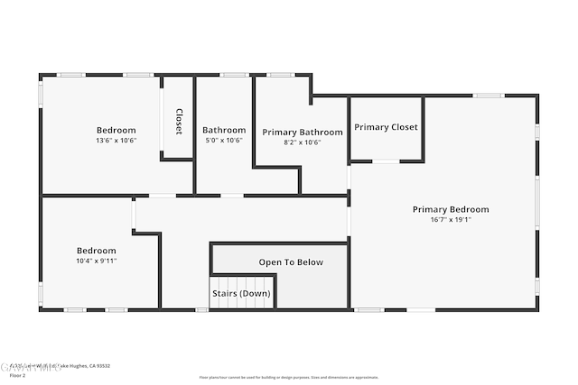 42725 Deer Walk Rd, Lake Hughes, CA 93532 - view of property floor plan