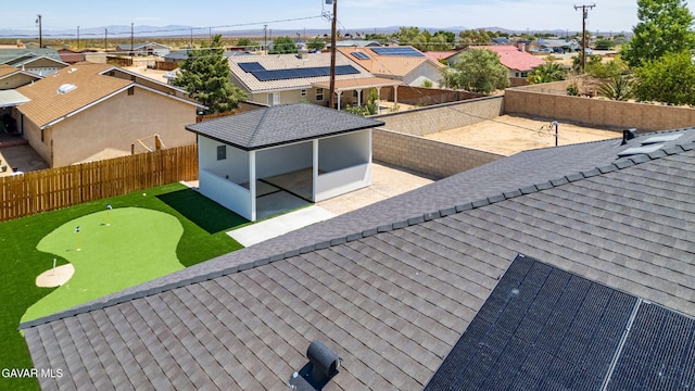 9207 Margery Ave, California City, CA 93505 - aerial view of residential area with mountains