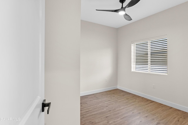 9207 Margery Ave, California City, CA 93505 - unfurnished room featuring a ceiling fan and wood finished floors