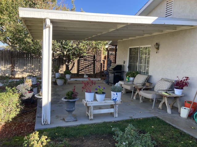 view of patio / terrace with grilling area