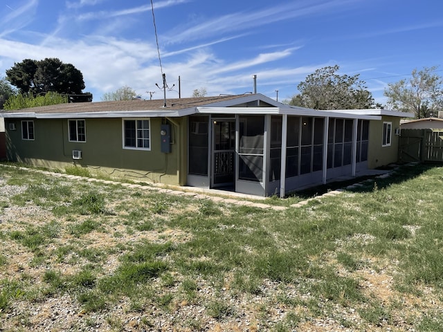 2010 W Lumber St, Lancaster, CA 93536 - back of house featuring a sunroom