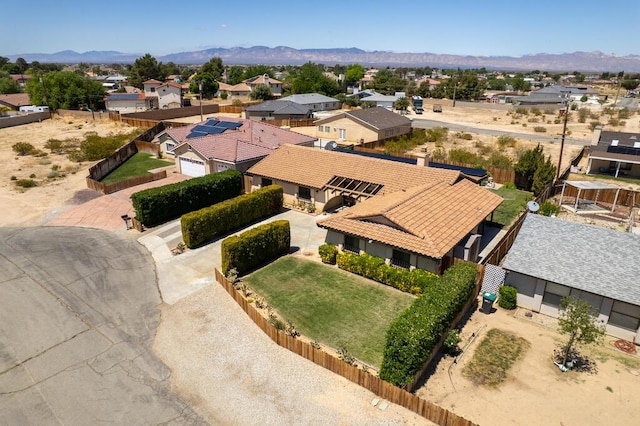 21561 Sheridan Ct, California City, CA 93505 - bird's eye view featuring a mountain view and a residential view