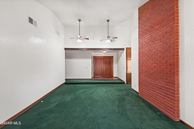 2613 W W Ave K4, Lancaster, CA 93536 - carpeted spare room with a towering ceiling and ceiling fan