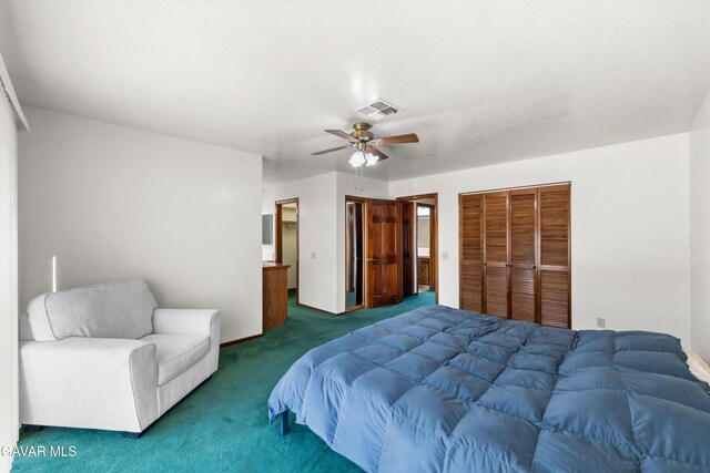 2613 W W Ave K4, Lancaster, CA 93536 - carpeted bedroom featuring ceiling fan