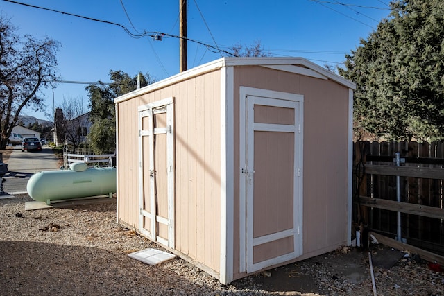 view of outdoor structure