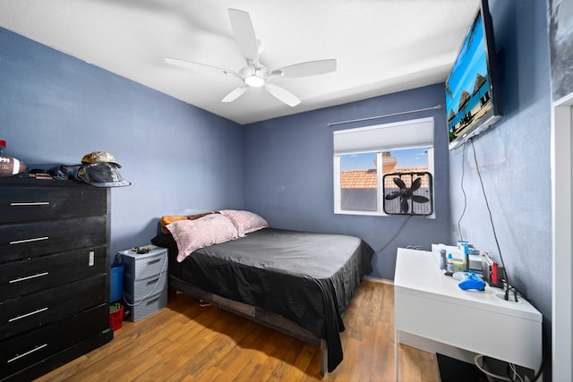 36933 Cadmia Ct, Palmdale, CA 93552 - bedroom with wood finished floors and ceiling fan